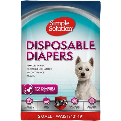 Simple Solution Disposable Hundblöjor 12-pack