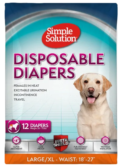 Simple Solution Disposable Hundblöjor 12-pack