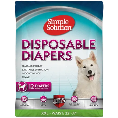 Simple Solution Disposable Hundblöjor 12-pack