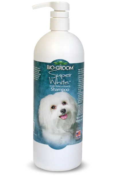 Bio-Groom Super White schampopumpflaska 946 ml