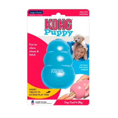 Kong Puppy Rubber Large Pink/Blue - L: 10.2x7 cm, Mix
