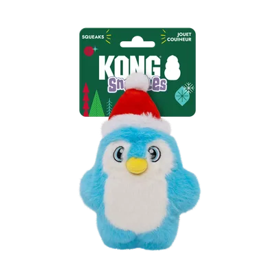 Holiday Snuzzles Santa Penguin Hundleksak S/M