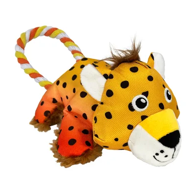 Hundleksak Kong Cozie Tuggz Cheetah S/M 34cm