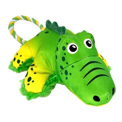 Hundleksak Kong Cozie Tuggz Alligator M/L 38cm