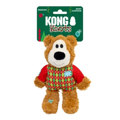 Holiday Wild Knots Sweater Bear Hundleksak Röd S/M