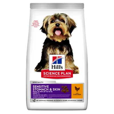 Hill's Science Plan Dog Adult Small & Mini Sensitive Stomach & Skin Chicken - 1,5kg