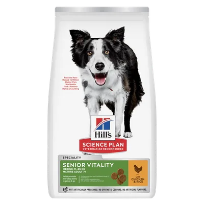 Hill's Science Plan Senior Vitality Medium kyckling & ris 2,5 kg