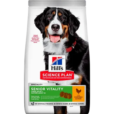 Hills Science Plan Senior Vitality Adult 6+ Large Chicken - Dry Dog Food 14 kg