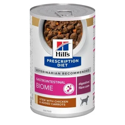 Hill's Prescription Diet Gastrointestinal Biome våtfoder för hundar med kyckling 12 x 354 g