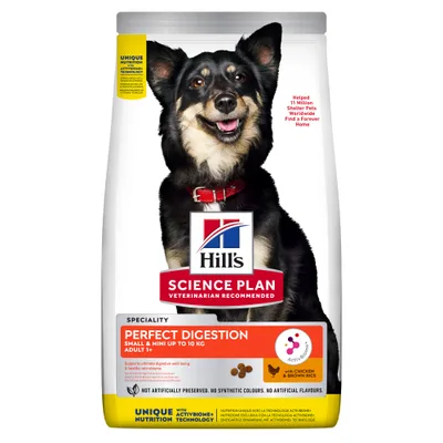 Hills Science Plan Adult Perfect Digestion Small & Miniature Chicken & Rice - Dry Dog Food 1,5 kg