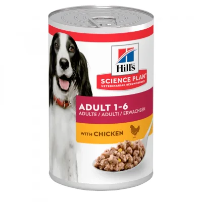 Hill's Science Plan Adult med kyckling 12 x 370 g för hundar