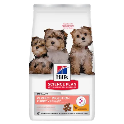 Hills Science Plan Puppy Perfect Digestion Small & Mini Chicken & Rice 6 kg