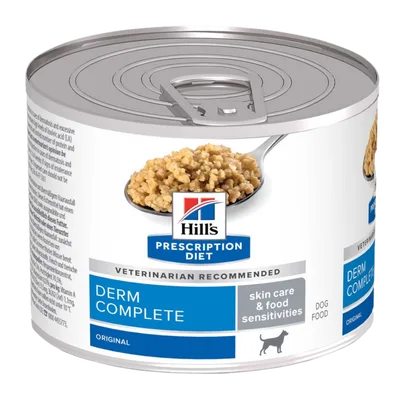 Hill's Prescription Diet Dog Adult Derm Complete Canned - Wet Dog Food 200 g x 12 st