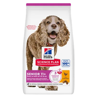 Hills Science Plan Senior Adult 11+ Small & Miniature Chicken - Dry Dog Food 1,5 kg