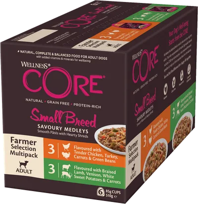 CORE Petfood Savoury Medleys Farmer Selection Multipack 6x85g