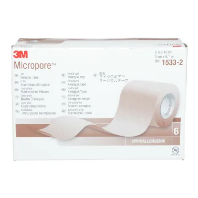 Micropore kirurgtejp brun 5,0 cm x 9,1 m 1 st