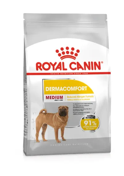 Royal Canin Dermacomfort Adult Medium Torrfoder för hund 12 kg