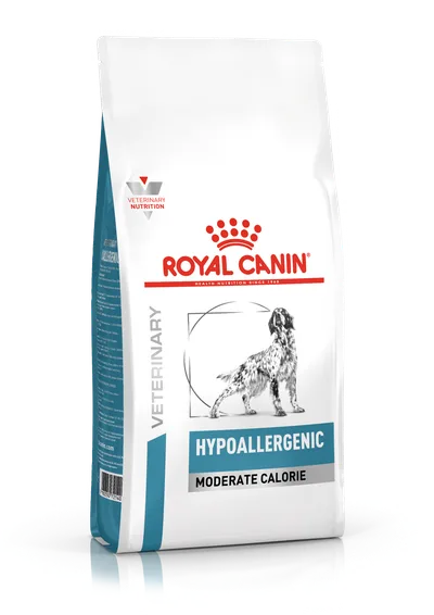 Royal Canin Veterinary Diets Dog Derma Hypoallergenic Moderate Calorie torrfoder för hund 14 kg