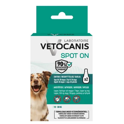 Vetocanis Anti-parasit Spot on Hund Medium 2x3 ml