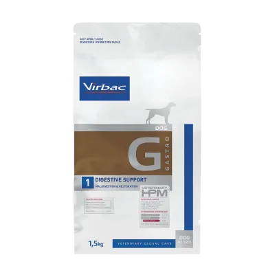Virbac HPM Dog G1 Gastro Digestive Veterinärfoder till Hund