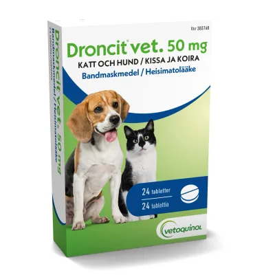 Droncit vet. Tablett 50 mg 24 st