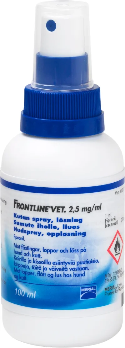 Frontline Vet. Kutan spray 2,5 mg/ml 100 ml