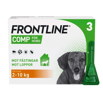 Frontline Comp Spot-on lösning för liten hund 67 mg/60,3 mg 3 x 0,67 ml