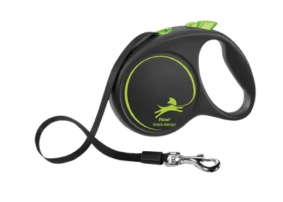 Flexi Rullkoppel Black Design Cord, 3m, XS, max 8kg, Grön