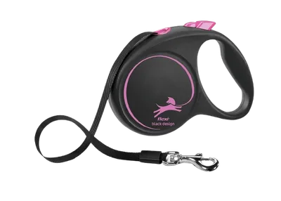 Flexi Rullkoppel Black Design Tape, 5m, L, max 50kg, Rosa