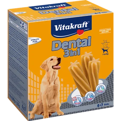Vitakraft Dental Care 3 in 1 Dog 28-pack