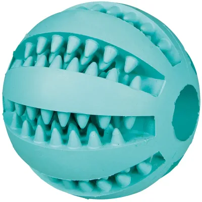 Trixie Denta Fun Mintfresh Baseball - Natural Rubber Green 6,5 cm