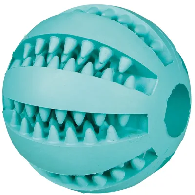 Trixie Denta Fun Mintfresh Baseball  - Natural Rubber Green 6 cm