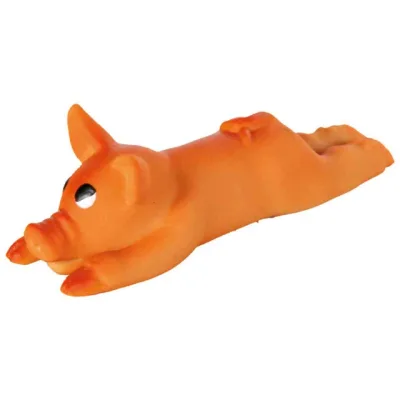 Gris liggande, latex, 13 cm