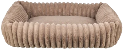 Trixie Lonni Bed Manchester Plysch Rektangulär Ljusbrun 65 X 50 cm