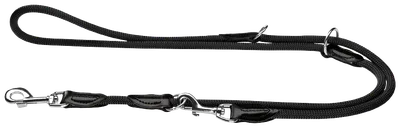 Hundkoppel Hunter Freestyle Justerbart Svart 8mm 200cm