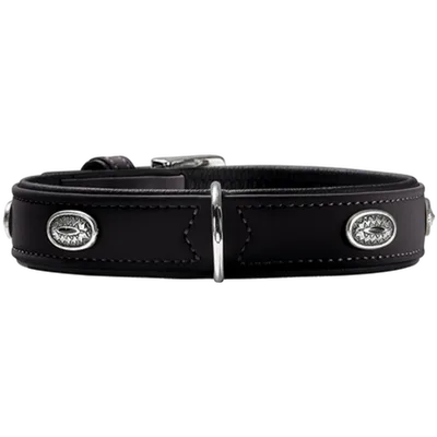 Hunter Dog Collar Softie Stone Black M-L 60 - Neck 46-53cm