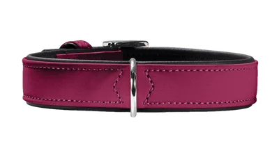 Hunter Hundhalsband Softie Artificial Leather Hallon/Svart M-L 60cm