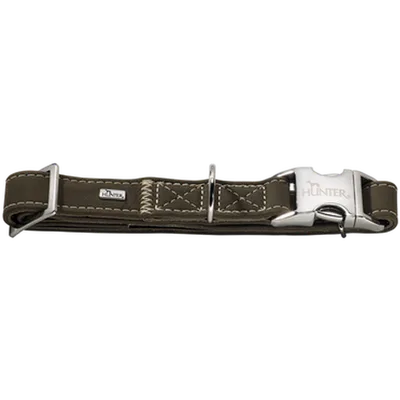 Hunter Hundhalsband Hunting Alu-Strong Olivgrön XL - Halsmått 45-55cm