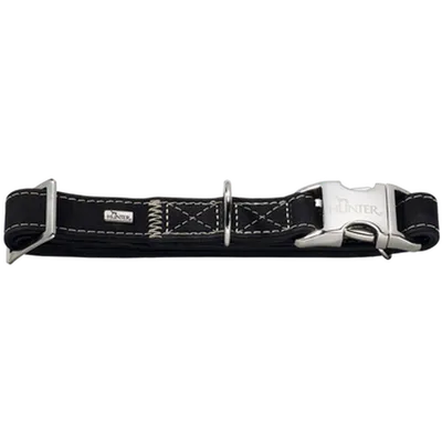 Hunter Hundhalsband Hunting Alu-Strong Svart M - Halsmått 30-45cm