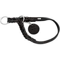 Hunter Hundhalsband Ställbart Solid Education Svart M - Halsmått 40-45cm