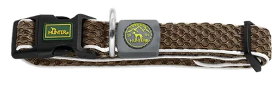 Hunter Hundhalsband Hilo Vario Basic Mesh Brun S-M 30-43cm