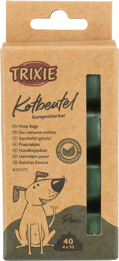 Trixie Komposterbara Bajspåsar av majs 4x10-pack