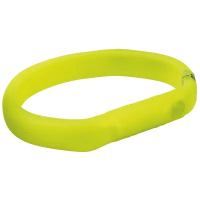 Trixie USB grönt LED-halsband M-L: 50 cm / 18 mm