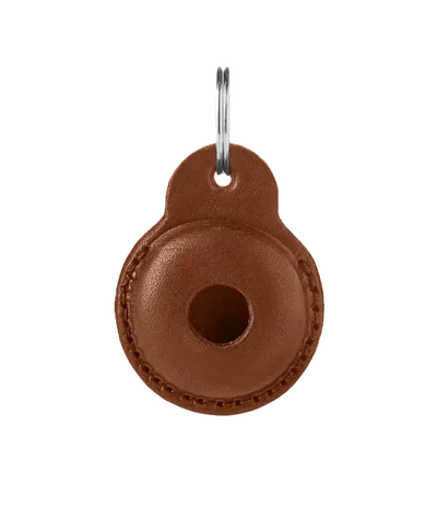 Hunter AirTag-holder Viborg Cowleather cognac