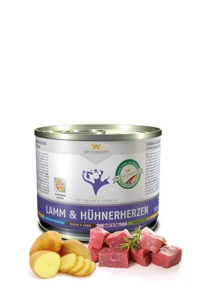 Vet Concept Dog Menu Lamm & Kycklinghjärta 400 g