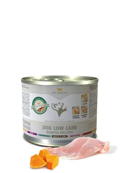 Vet Concept Dog Menu Low Carb låg kolhydrathalt 6 x 200 g