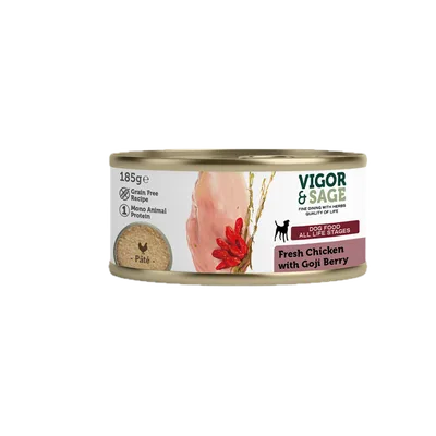 Vigor & Sage Goji Berry & Fresh Chicken 185 g