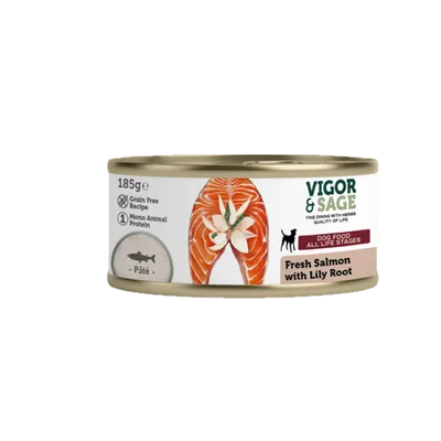 Vigor & Sage Lilly Root & Fresh Salmon 180 g