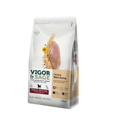 Vigor & Sage Well-Being Ginseng Regular Adult 12 kg
