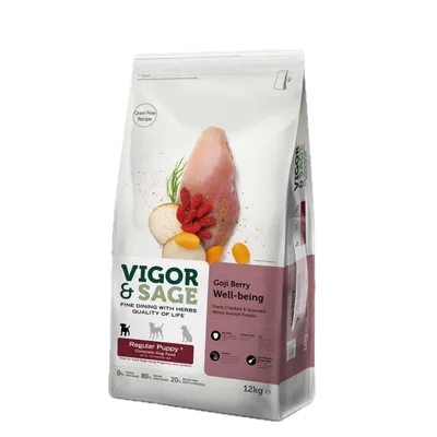 Vigor & Sage Well-Being Goji Berry Puppy 12 kg